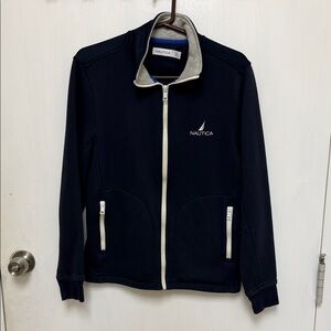 Men’s Nautical Navy Blue Track Jacket.